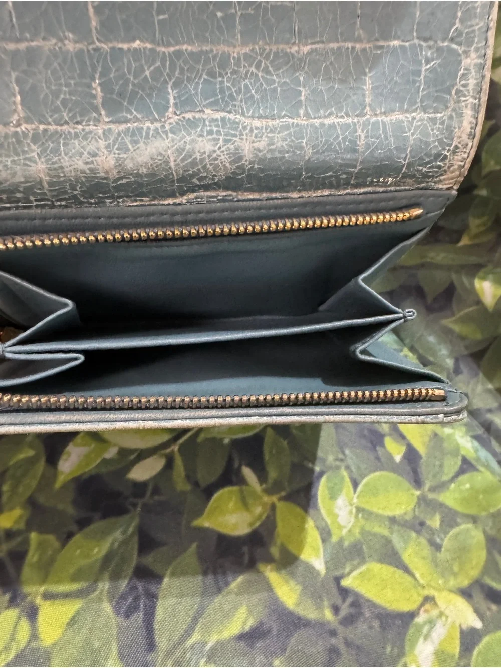 Miu Miu compact croc